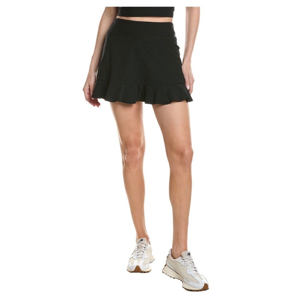 Beyond Yoga Womens Spacedye Dare To Flare Ruffle Skirt Tennis Large